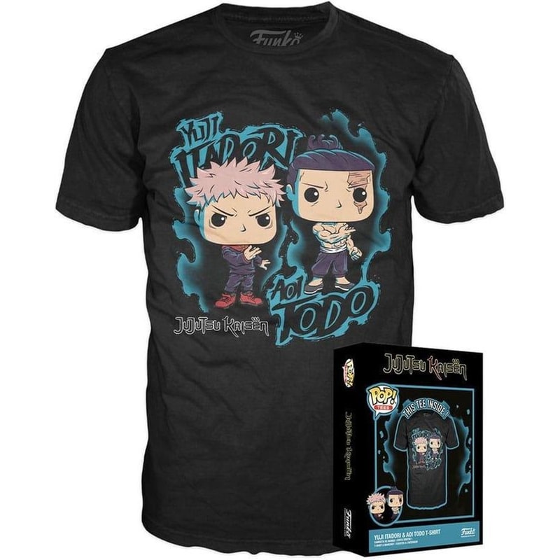 FUNKO Funko Pop! Boxed Tee: Jujutsu Kaisen - Aoi Todo And Yuji Itadori Black T-shirt (m)