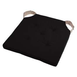 Μαξιλάρι Καρέκλας Spitishop Cu1490261gal-v 38x38 cm - Μαύρο