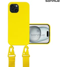 Θήκη  Apple iPhone 15 - Sonique Carryhang Με Strap - Κίτρινο