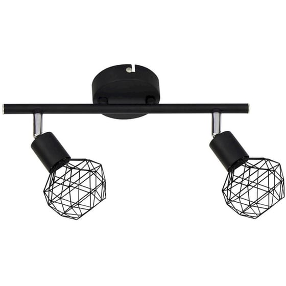 Σποτ Δίφωτο Aca Aladdin Mc15612b Μεταλλικό - Μαύρο image 0