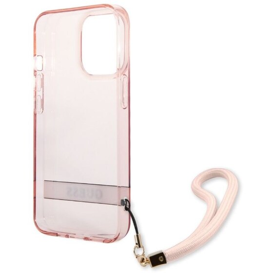 Θήκη Apple iPhone 13 Pro - Guess Με Κορδόνι Χειρός - Ροζ image 6