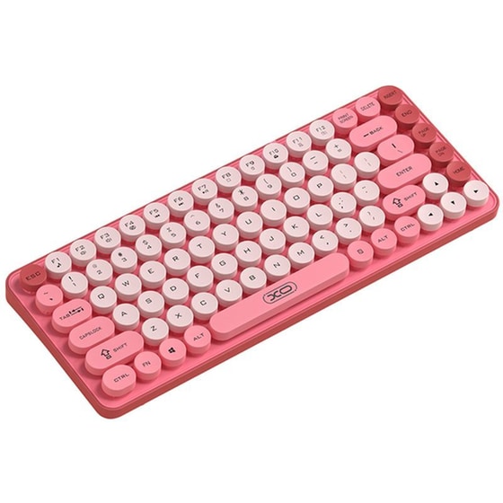 XO KB-12 Ασύρματο Bluetooth Πληκτρολόγιο Pink (US) image 1