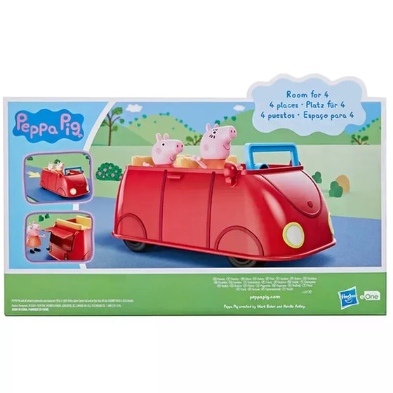 Hasbro Σετ Παιχνιδιού Peppa Pig Peppa's Family Red Car (F2184) image 5