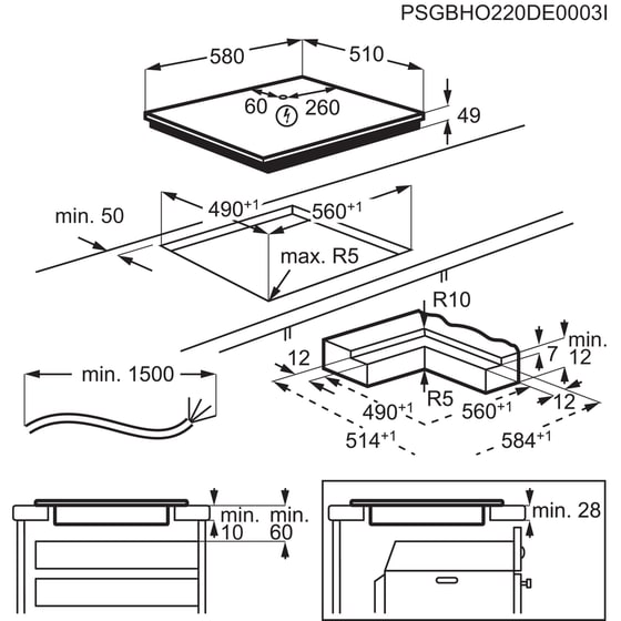 ELECTROLUX EIS62453IZ SenseBoil 58 cm Μαύρο Εστία Επαγωγική Αυτόνομη image 4