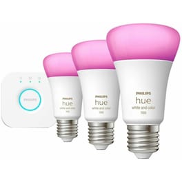Έξυπνες Λάμπες Philips Smart Kit Hue 9W A60 E27 3 Τμχ - RGBW
