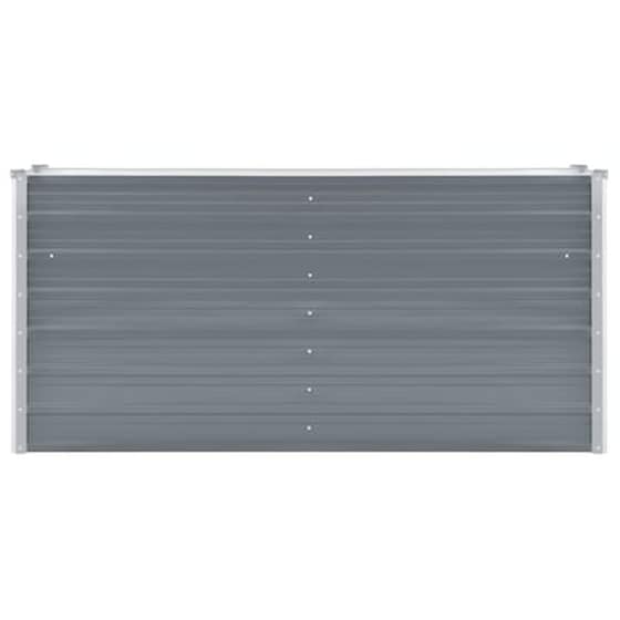 Vidaxl Ζαρντινιέρα Υπερυψωμένη Γκρι 160x40x77 Εκ. Γαλβανισμ. Χάλυβας image 4