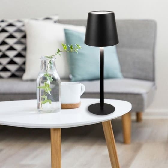 Μεταλλικό Πορτατίφ LED Addliving με Μαύρο Καπέλο και Βάση 3233 image 1