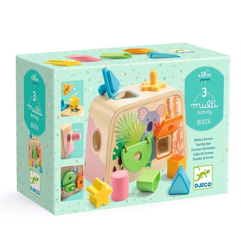 DJECO Djeco Παιχνίδι Ταξινόμησης Με Παράθυρα Και Λάστιχα