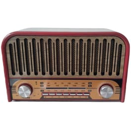 Φορητό Radio Meier M2031BT Retro - Κοκκινο/Χρυσό