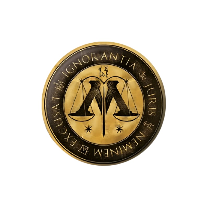 Κονκάρδα Pyramid Harry Potter Ministry Of Magic - Χρυσό/Μαύρο