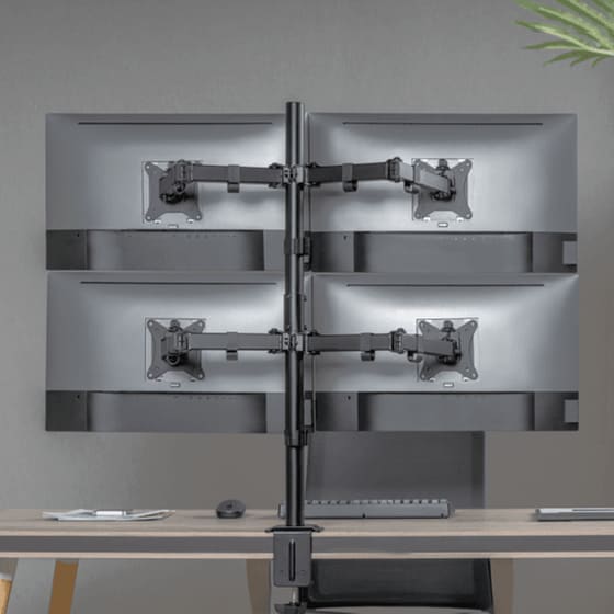 Βάση στήριξης οθόνης με βραχίονα SBOX LCD-352/4-2 17" - 32" - Μαύρο image 8