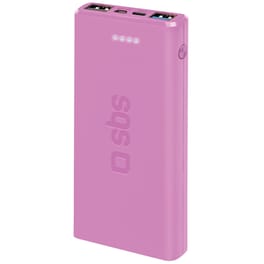 Powerbank SBS Fast charge 10.000 mAh 2 USB A - Ροζ