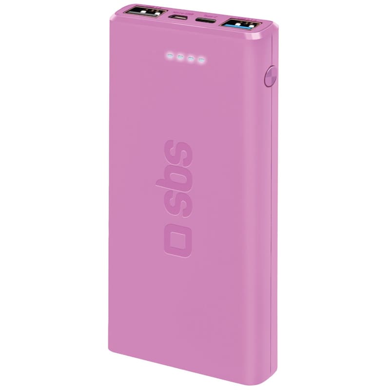 Powerbank SBS Fast charge 10.000 mAh 2 USB A - Ροζ