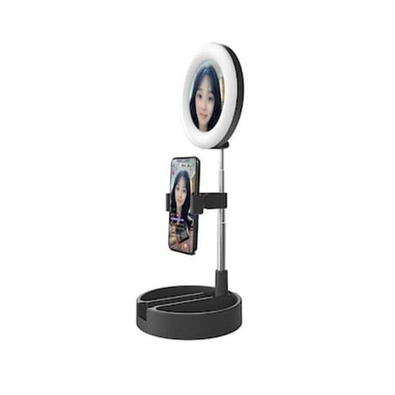 Mini Selfie Ring Light Beauty G3 Διάμετρος 16cm-6" - Oem - Μαύρο - Selfie Ring Light image 1