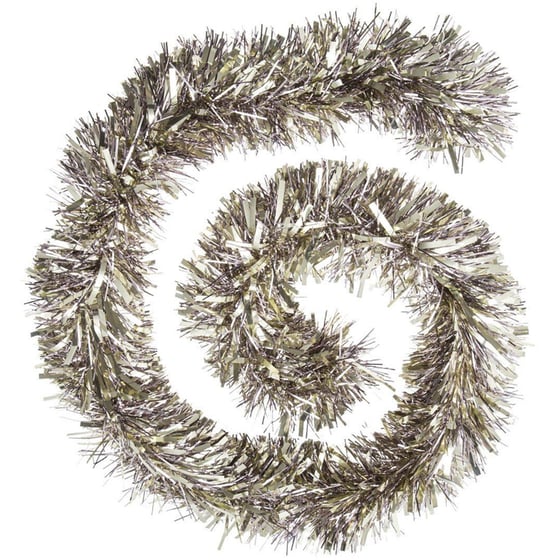 Xριστουγεννιάτικη Γιρλάντα Spitishop A-s Tinsel 184457 Wide 200x15cm 1 Τμχ - Λευκό/Χρυσό image 0