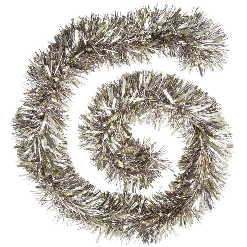 Xριστουγεννιάτικη Γιρλάντα Spitishop A-s Tinsel 184457 Wide 200x15cm 1 Τμχ - Λευκό/Χρυσό