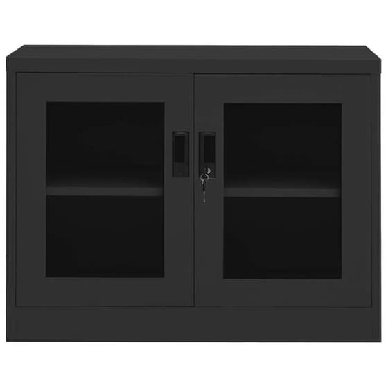 Ντουλάπα Γραφείου Vidaxl Ατσάλινη 90x40x70cm - Ανθρακί image 1