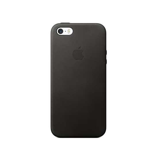 Θήκη iPhone SE - Apple Leather Case Black (MMHH2ZM/A) image 1