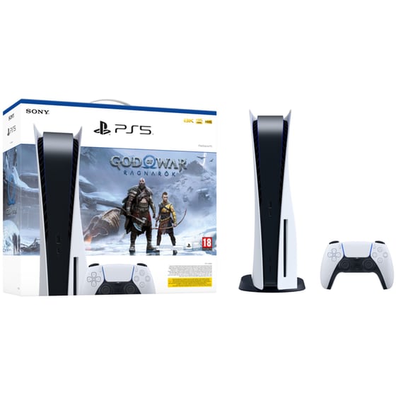 Sony PlayStation 5 - God of War Ragnarok Bundle & DualSense Wireless Controller & Gran Turismo 7 image 1