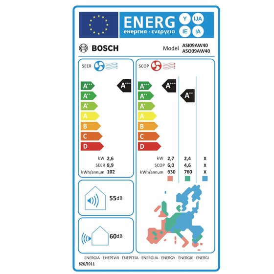BOSCH Series 6 ASI09AW40/ASO09AW40 Κλιματιστικό Inverter 9.000 BTU A+++/A+++ με WiFi image 4