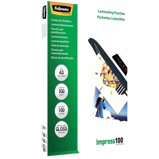 Φύλλα Πλαστικοποίησης Fellowes 5351205 - A3 - 100 Φύλλα image 1