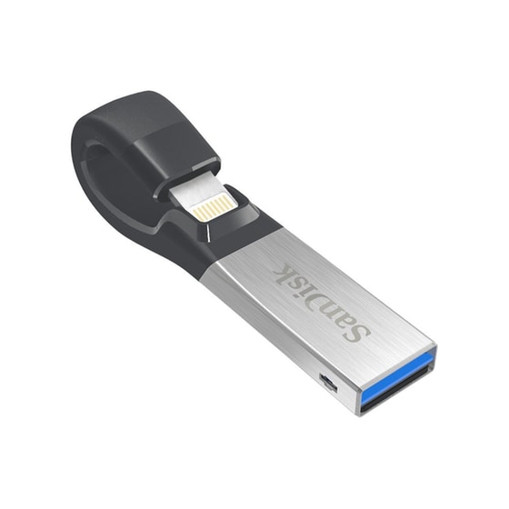 USB Stick SanDisk iXpand 32GB Dual Lightning Connector & USB 3.0 Μαύρο/Ασημί image 2