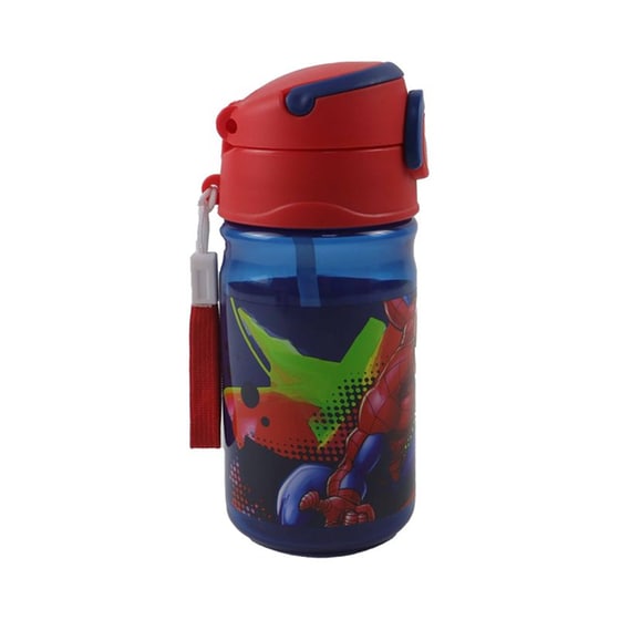 Παγούρι Gim Spiderman με Καλαμάκι 350 ml Μπλε image 1