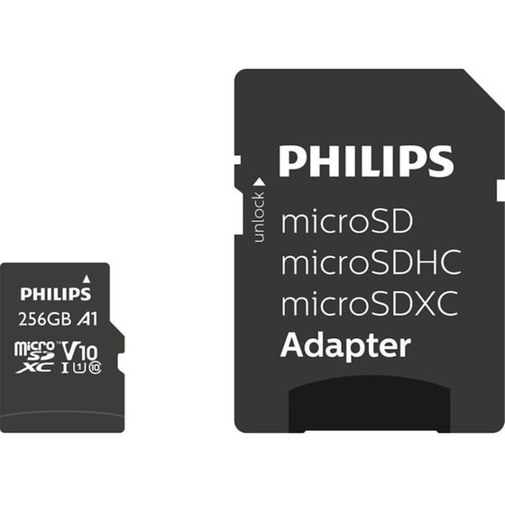 Philips MicroSDXC 256GB Class 10 U1 V30 A1 UHS-I με αντάπτορα image 0
