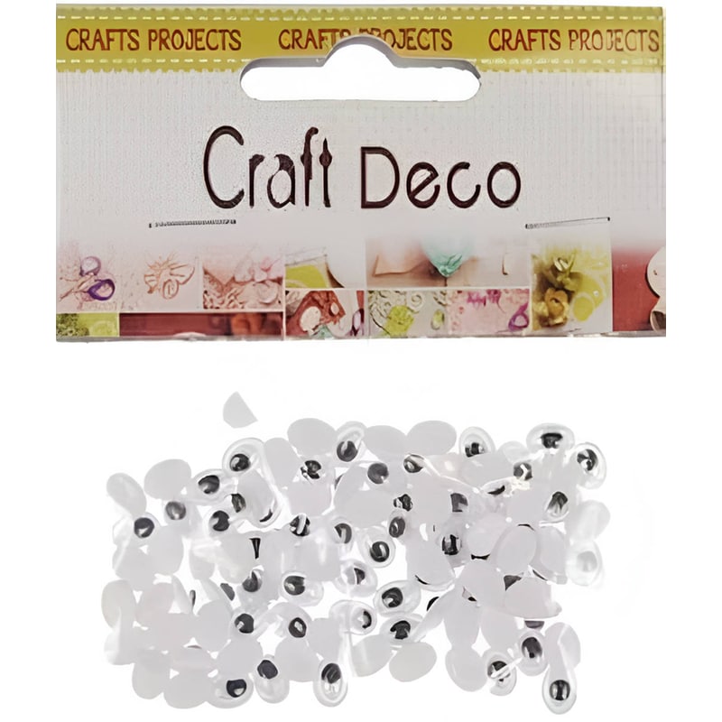 ANHUI TIANHUI INDUSTRIAL & TRADING CO., LTD Αυτοκόλλητα Ματάκια Anhui Tianhui Οβάλ 5x7 mm (100 Τεμάχια)