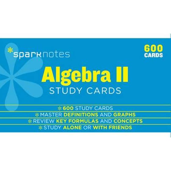 Algebra II SparkNotes Study Cards image 0