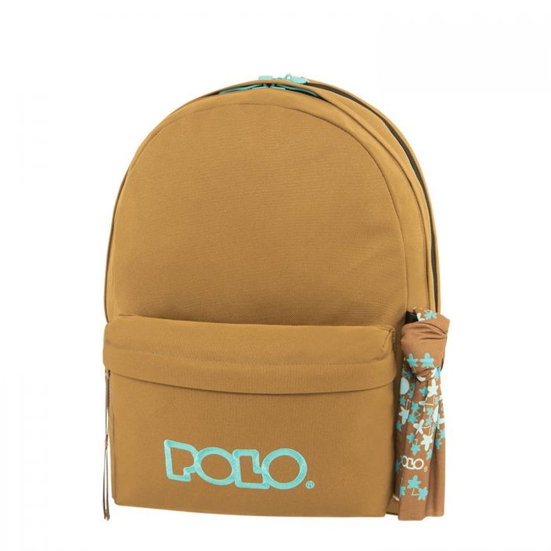 Τσάντα Πλάτης Polo Original Double Καφέ/Γαλάζιο