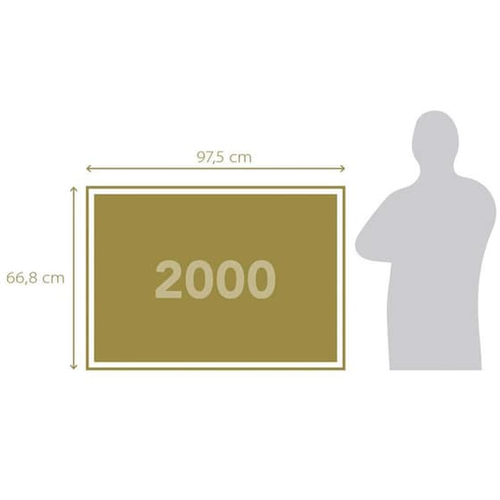 Παζλ Clementoni High Quality Κήπος Με Μονοκερους (2000 Κομμάτια) image 3