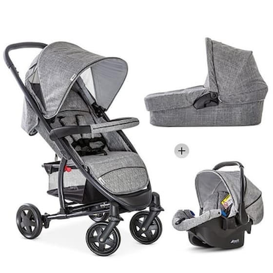 Hauck - Πολυκαρότσι Malibu 4 Trio Set Melange Grey image 0