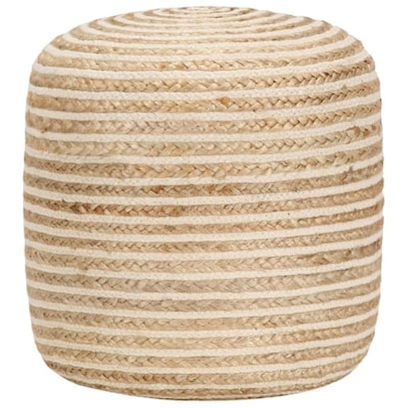 VIDAXL Πουφ Vidaxl Χειροποίητο 40x45 cm - Μπεζ