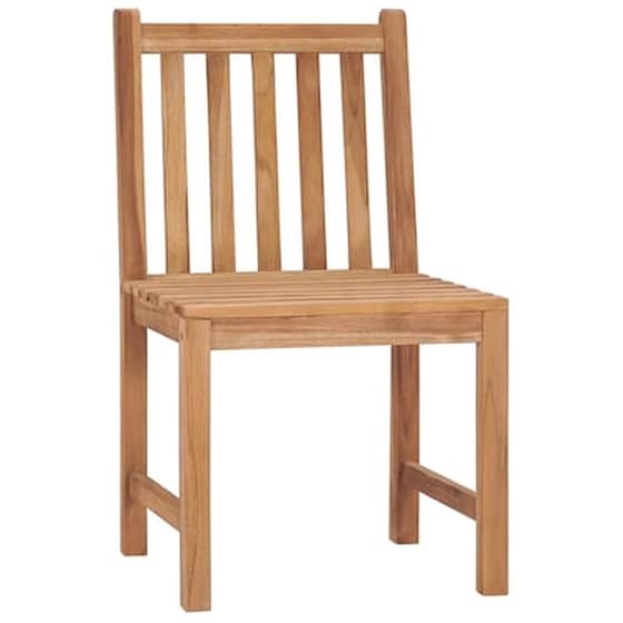 Vidaxl Καρέκλες Κήπου 4 Τεμαχίων Από Μασίφ Ξύλο Teak Με Μαξιλάρια image 3