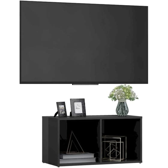 Έπιπλο Τηλεόρασης  Vidaxl από Μοριοσανίδα 72x35x36.5 cm  - Γκρι image 2