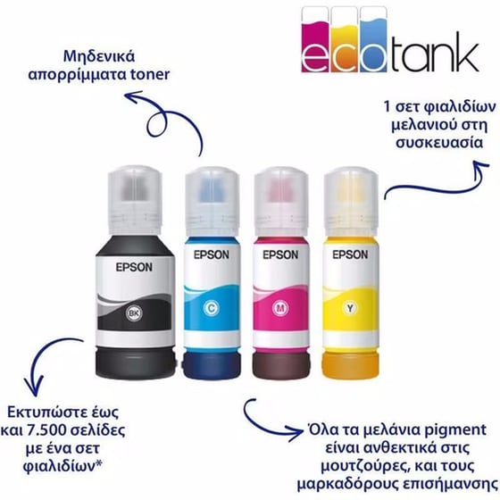 Epson EcoTank L6550  Εγχρωμο Πολυμηχάνημα Inkjet A4 με WiFi, Ethernet, ADF, Duplex Print, Duplex Scan, FAX (C11CJ30402) image 1