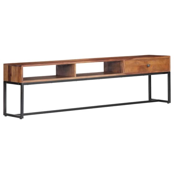 Έπιπλο Τηλεόρασης VidaXL Ξύλινο/Μεταλλικό 160x30x45cm - Καφέ/Μαύρο image 10