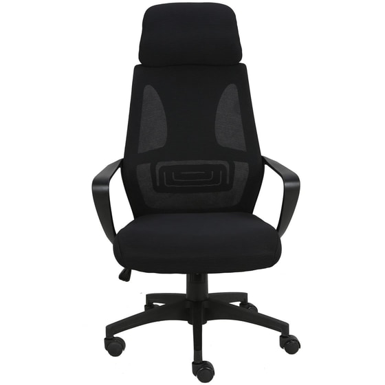 Καρέκλα Διευθυντική Woodwell Bf2950 από Mesh - Μαύρη image 2