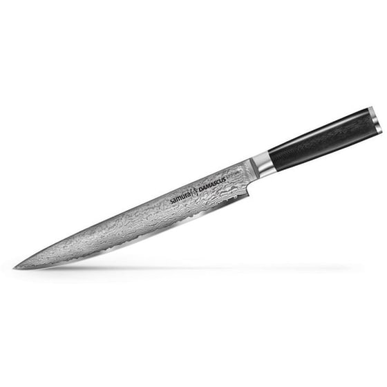Κρέατος Samura Damascus Μαχαίρι από Δαμασκηνό Ατσάλι 23 cm - Μαύρο image 0