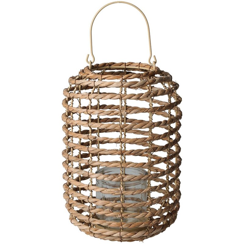 Διακοσμητικό Φανάρι Spitishop Ψάθινο 22x31 cm - Καφέ