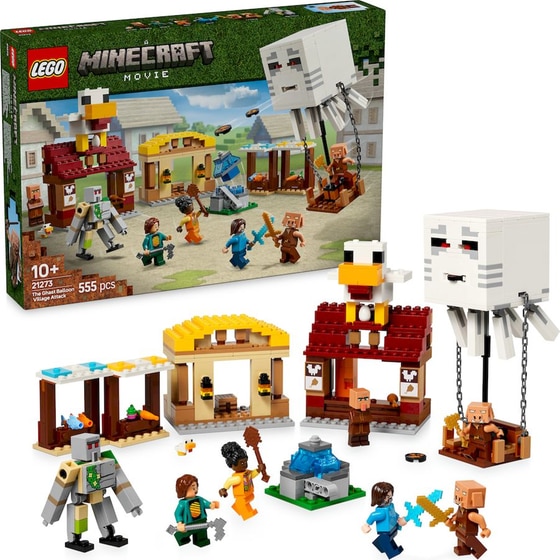 LEGO® Minecraft Movie The Ghast Balloon Village Attack (21273) image 2