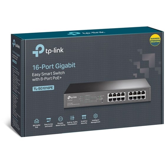 TP-Link TL-SG1016PE Easy Smart Switch L2 Gigabit Ethernet (1000 Mbps) 16-Port PoE Support image 3