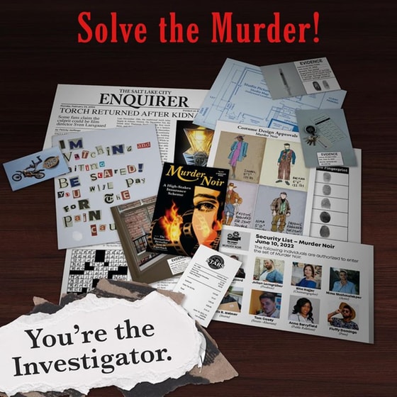 Επιτραπέζιο University Games Murder Mystery Party Case Files: Murder Noir for image 3