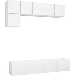Έπιπλα Τηλεόρασης VidaXL Μοριοσανίδα 5 Τμχ 80x30x30cm - Λευκό