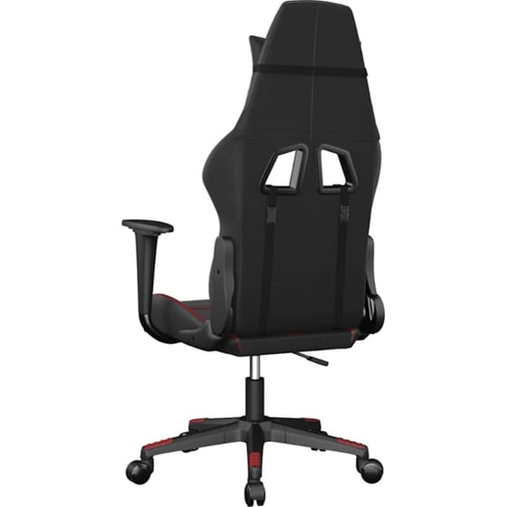 Καρέκλα Gaming VIDAXL 345430 με Ρυθμιζόμενα Μπράτσα από Τεχνητό Δέρμα - Μαύρο / Κόκκινο image 4