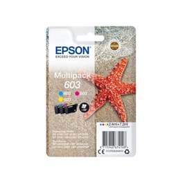 Epson 603 Κυανό / Ματζέντα / Κίτρινο Πακέτο 3 Μελανιών Εκτυπωτή C13T03U54010