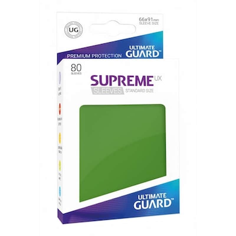 Ultimate Guard Supreme Ux Sleeves Standard Size Green (80)
