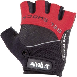 Γάντια Άρσης Βαρών Amila Amara Lycra M 8330102 - Μαύρο/ Κόκκινο