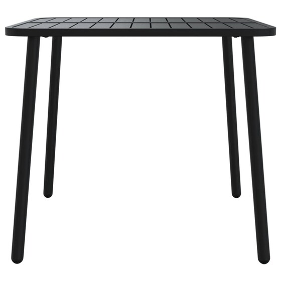 Τραπέζι Εξωτερικού Χώρου VidaXL από Ατσάλι 80x80x71 cm - Ανθρακί image 3